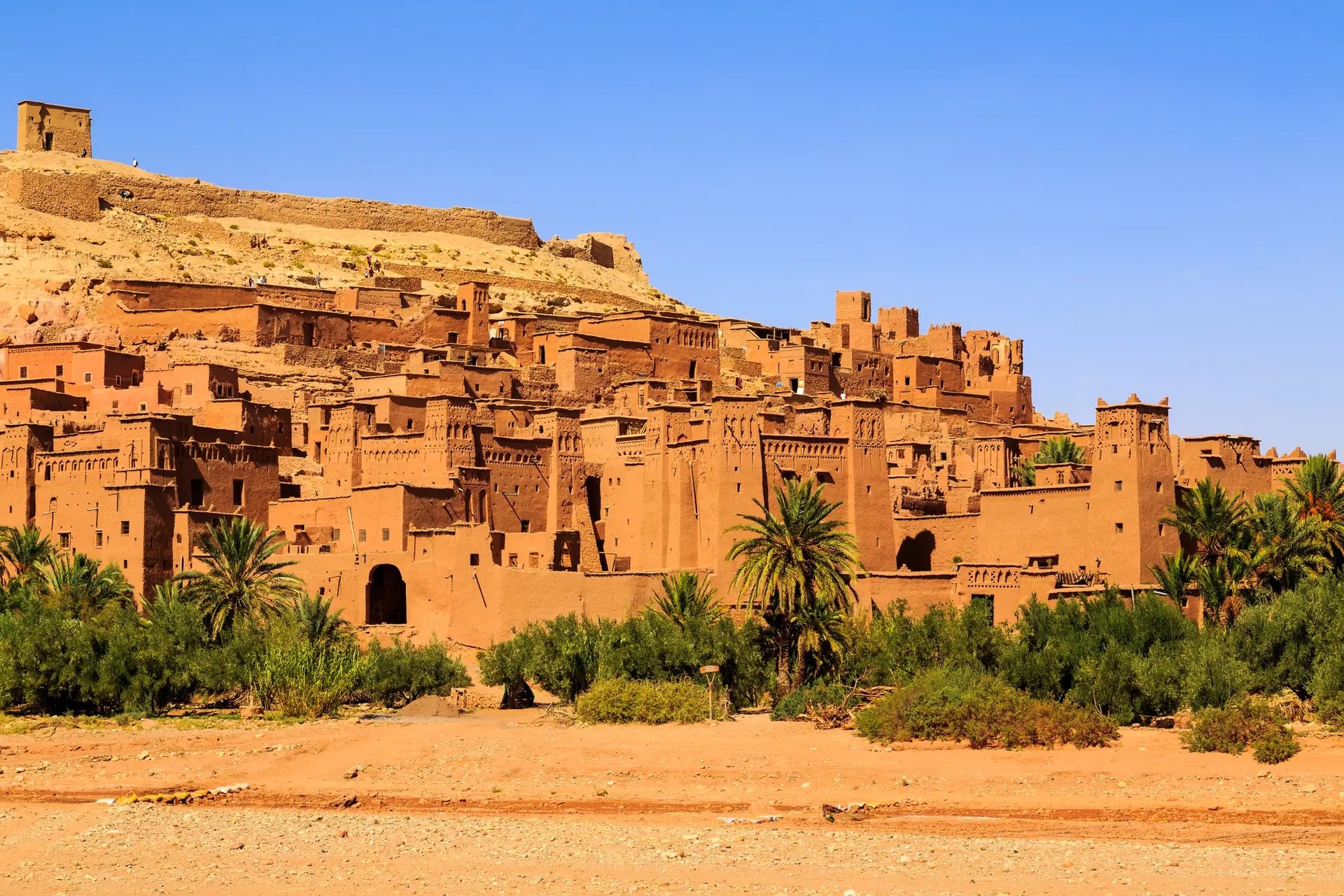 The historic ksar of Ait Benhaddou near Ouarzazate in southern Morocco